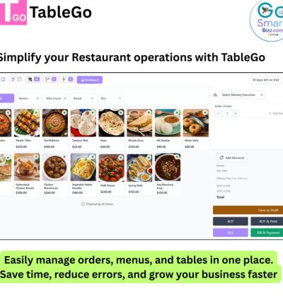 Restaurant operations with TableGo