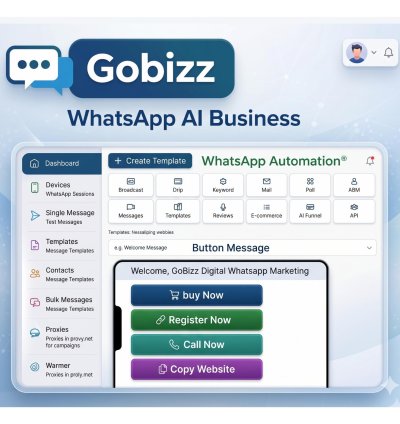 WhatsApp AI Automation Button & List of Messages